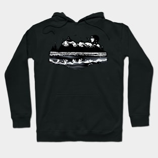 Full Moon over the Snow Mountains Hoodie